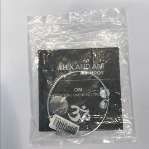 OM Alex and Ani Silver Bracelet